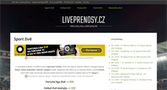 Desktop Screenshot of liveprenosy.cz