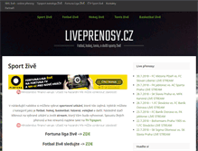 Tablet Screenshot of liveprenosy.cz